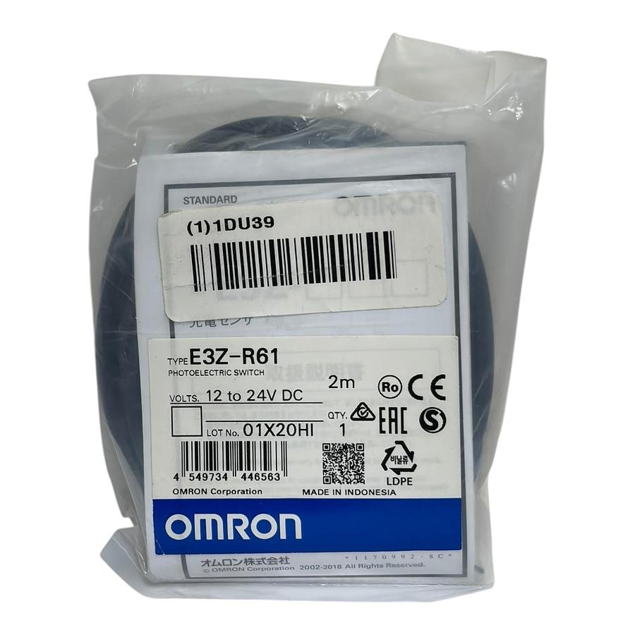 Used Omron E3Z-R61 Retro-Reflective Photoelectric Switch 12-24V 2M New Sealed Surplus