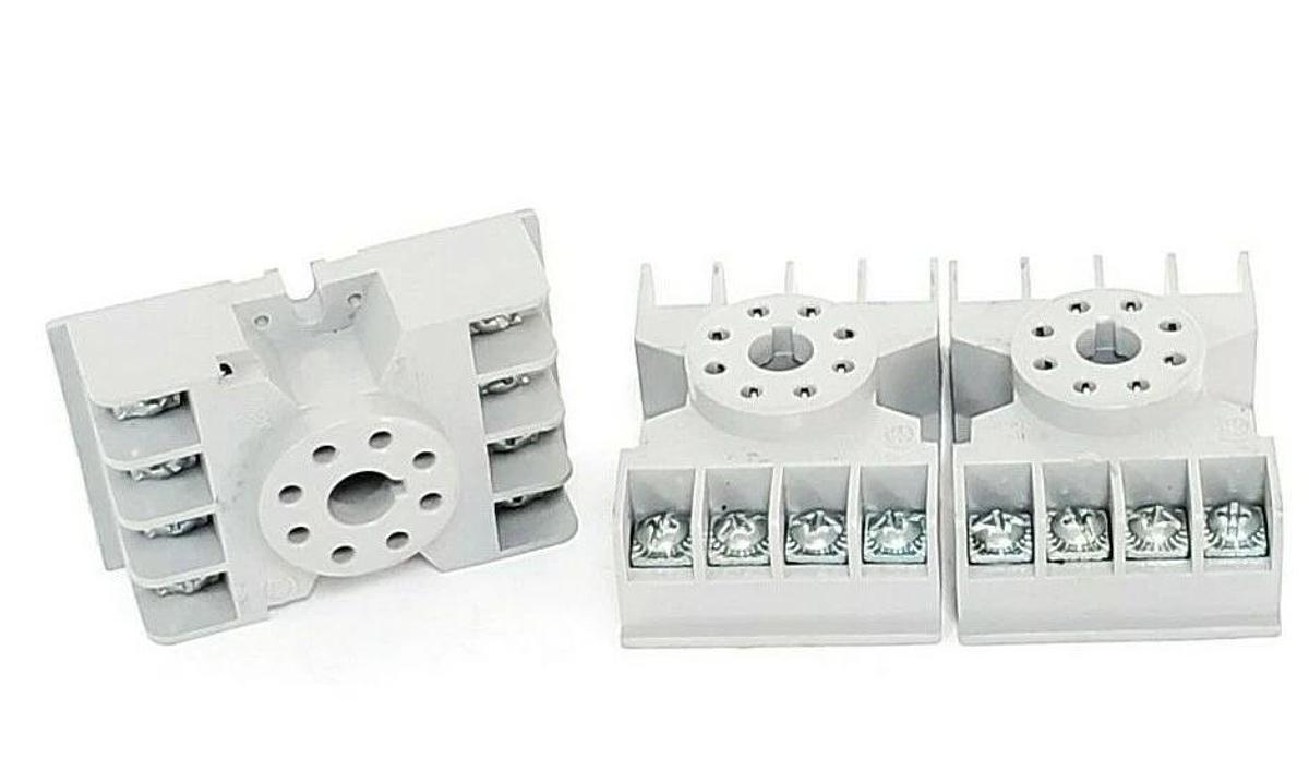 LOT OF 3 NEW POTTER & BRUMFIELD 27E122 RELAY SOCKETS 10A 300V