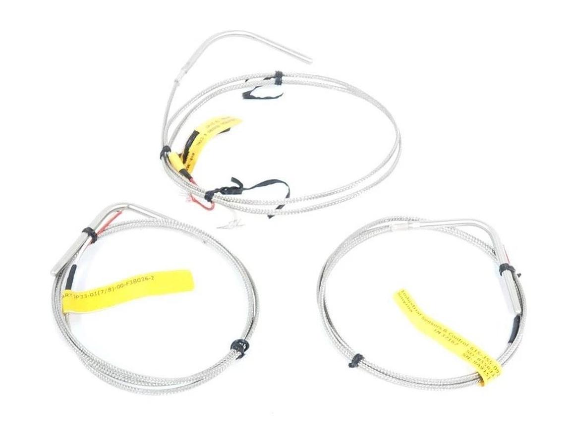Used LOT OF 3 INDUSTRIAL SENSORS & CONTROL JP33-01(7/8)-00-F3B036 THERMOCOUPLES
