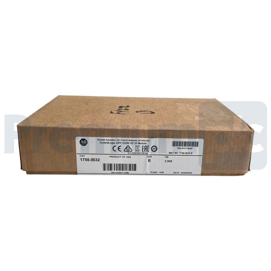 Used Allen-Bradley 1756-IB32 /B ControlLogix 32PT DC Input Module F/W 3.005 NSFS 785343053356