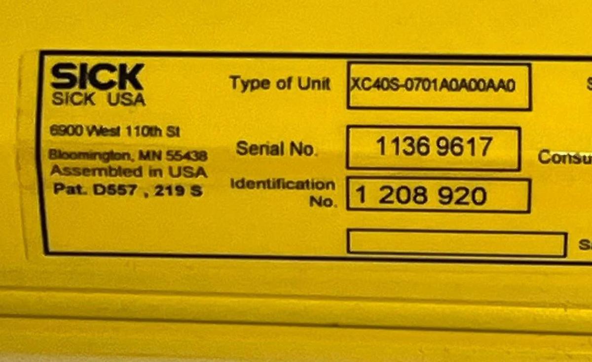 SICK XC40P-0701A0A0AAA0 C4000 Select Safety Light Curtain Pair 1052745 750/14mm