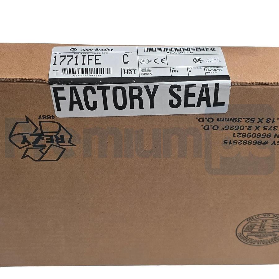 Used Allen-Bradley 1771-IFE /C PLC-5 16/8-Ch Analog Input Module Rev H01 1771IFE NSFS