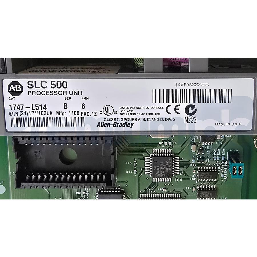 Used Allen Bradley 1747-L514 /B SLC 500 SLC 5/01 Processor Unit 4K Memory FRN. 6 NSMP
