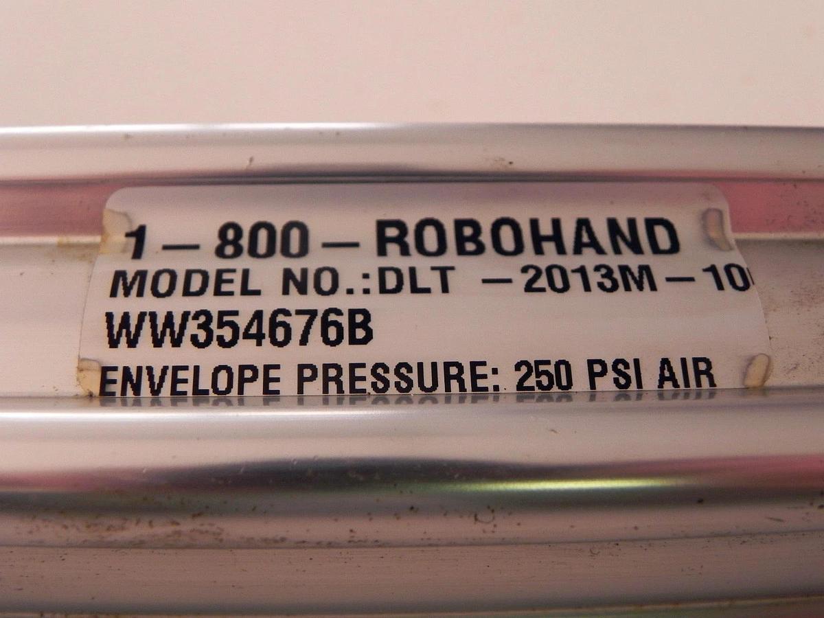 Used ROBOHAND DLT-2013M-10 CYLINDER WW354676B 250 PSI AIR DLT2013M10