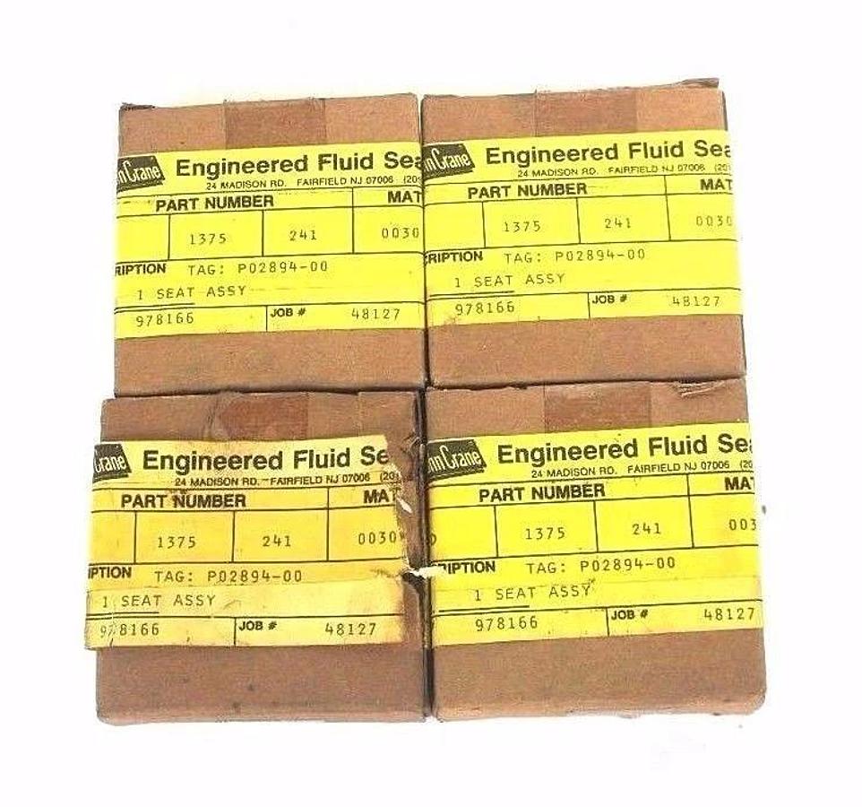 LOT OF 4 NIB JOHN CRANE D-1375-241-0030 SEAT ASSEMBLIES D13752410030
