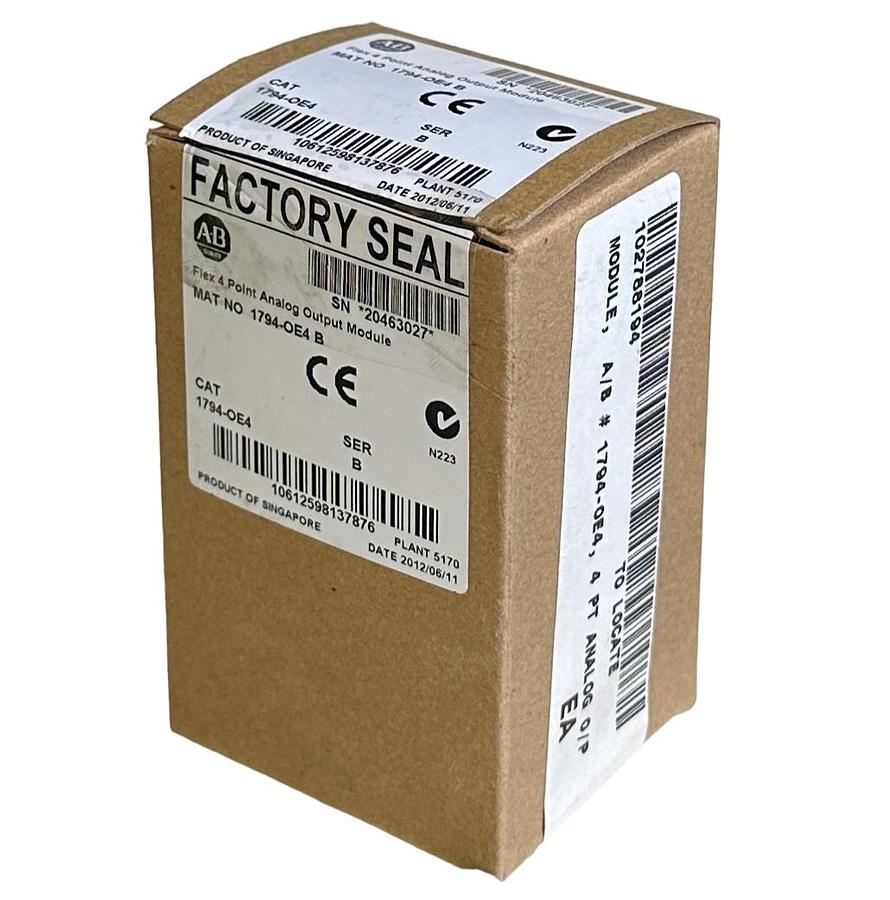 Used NEW ALLEN BRADLEY 1794-OE4 /B Flex I/O 4-PT ANALOG OUTPUT MODULE 1794OE4