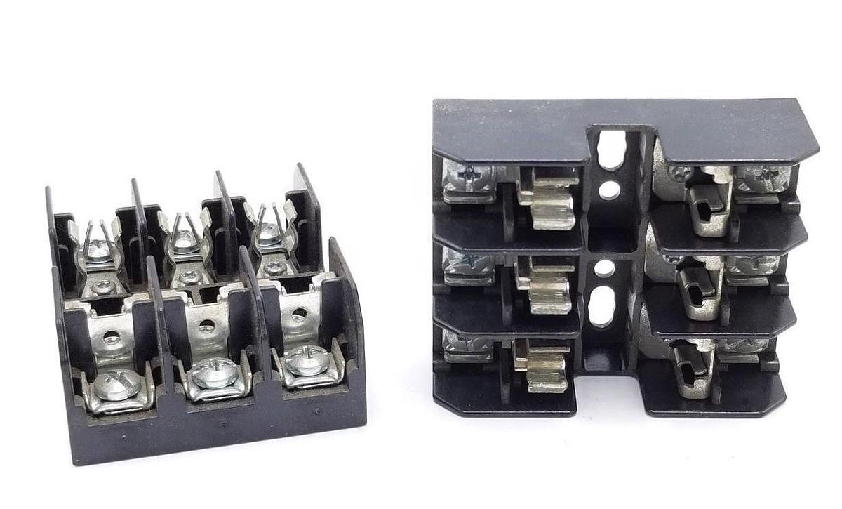 Used LOT OF 2 BUSS BC6033P FUSEHOLDERS, 30A, 250V, 3P