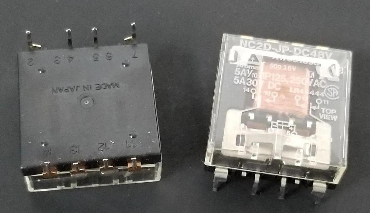 Used LOT OF 2 NIB HONEYWELL MPZR02 RELAYS EMC6076 9643 NC2D-JP-DC48V