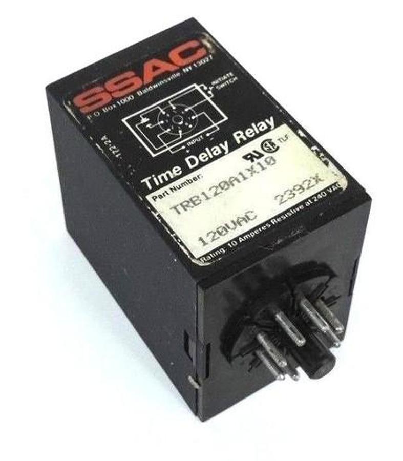 Used SSAC TRB120A1X10 SOLID STATE TIME DELAY RELAY