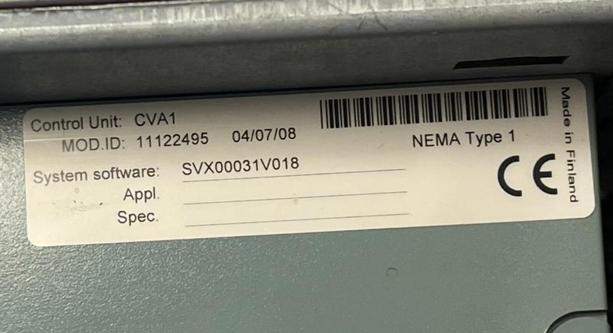 Used EATON SVX003A1-5A4B1 Variable Frequency Drive 3HP 600V 3-Phase SVX9000 VFD