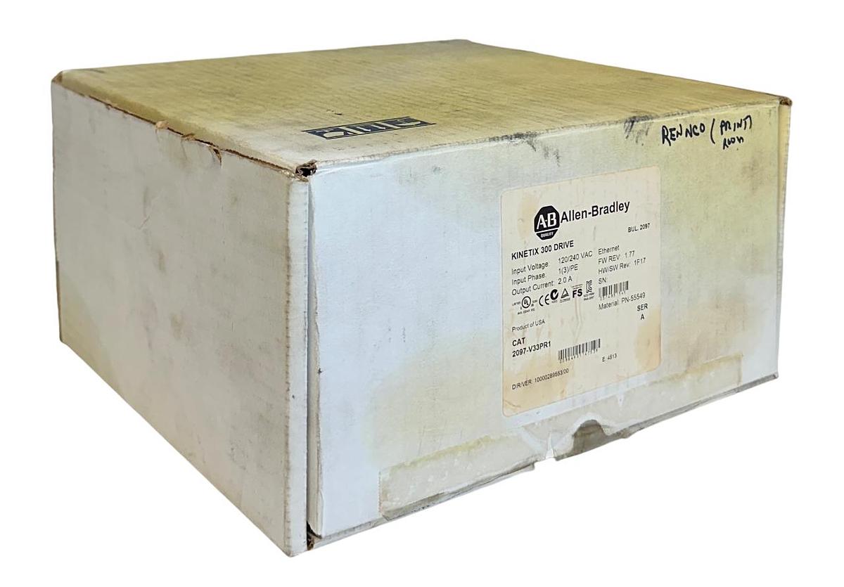 Used ALLEN BRADLEY 2097-V33PR1 /A Kinetix 300 AXIS DRIVE 120/240VAC 2A PN-55549 NSMP