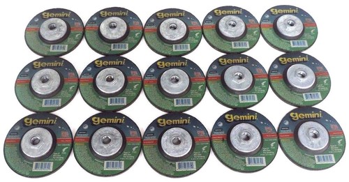 Used LOT OF 15 NEW NORTON GEMINI TYPE 27 GRINDING WHEELS 4-1/2 X 1/4 X 5/8-11"