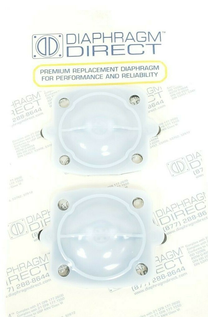 LOT OF 2 NEW DIAPHRAGM DIRECT P/N: DD10-ITFM SIZE: 1'' / DN 25 MAT: TFM/EPDM