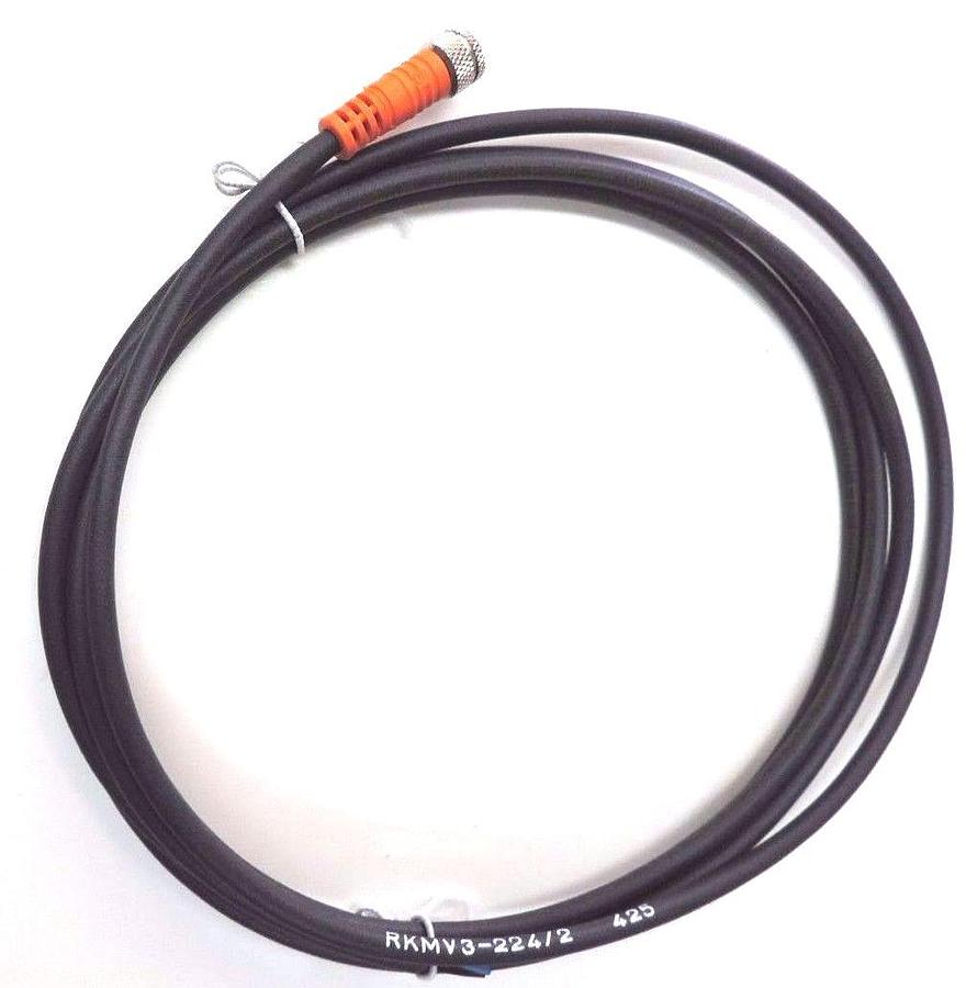 Used LOT OF 3 NEW LUMBERG RKMV3-224/2 SINGLE ENDED CORDSETS RKMV3-224/2M