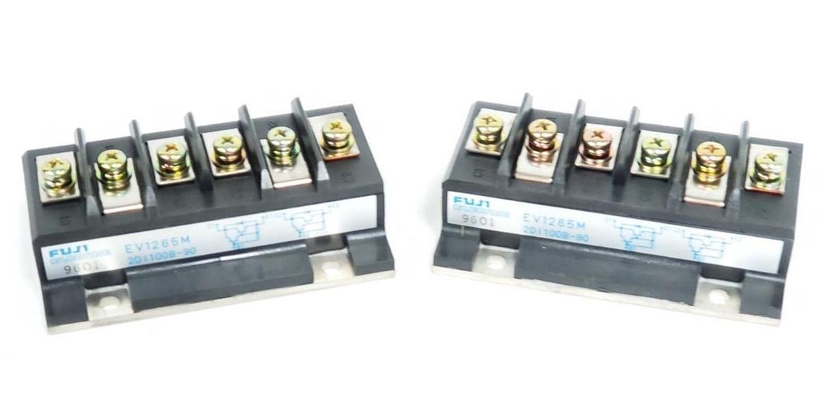 Used LOT OF 2 NEW FUJI ELECTRIC EV1265M POWER TRANSISTOR MODULES 2D1100B-90
