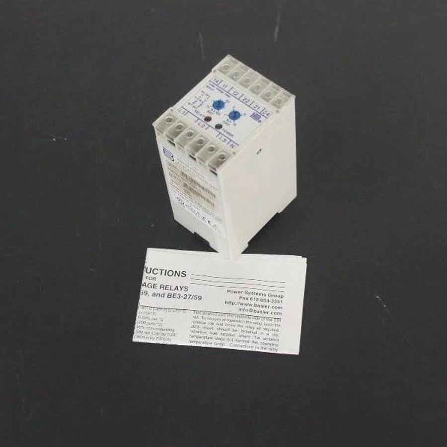 Used NIB BASLER ELECTRIC BE3-27-3B1N2 AC VOLTAGE RELAY BE3273B1N2, 9319200104