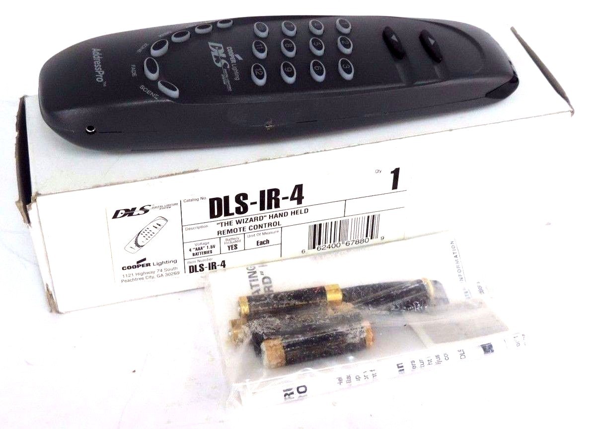 Used NIB DLS COOPER LIGHTING DLS-IR-4 REMOTE DLSIR3