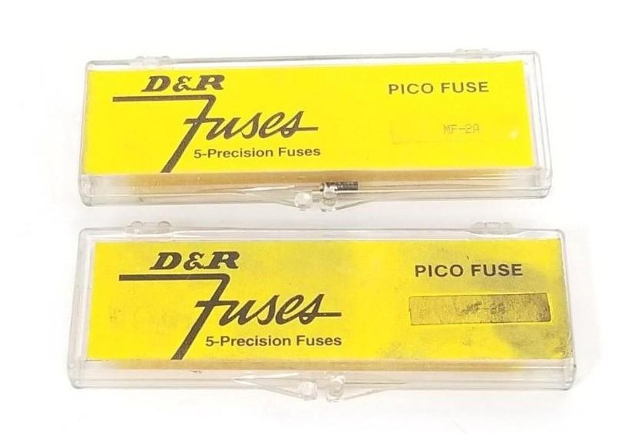 Used LOT OF 9 NEW D&R MF-2A PICO FUSES MF2A