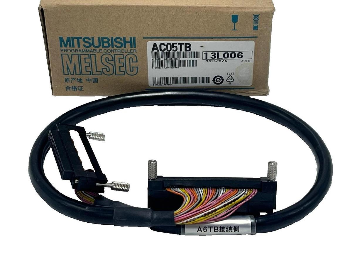 Mitsubishi AC05TB Terminal Block Cable | 0.5M | 40-Pin Both Ends | MELSEC-Q / A