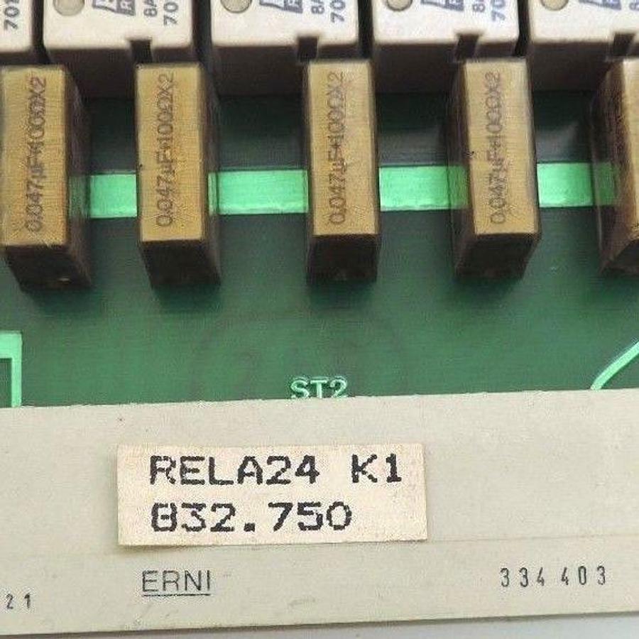 Used HEINEN ELEKTRONIK RELA24 K1 832.750 PC BOARD RELA24 60924-7.4