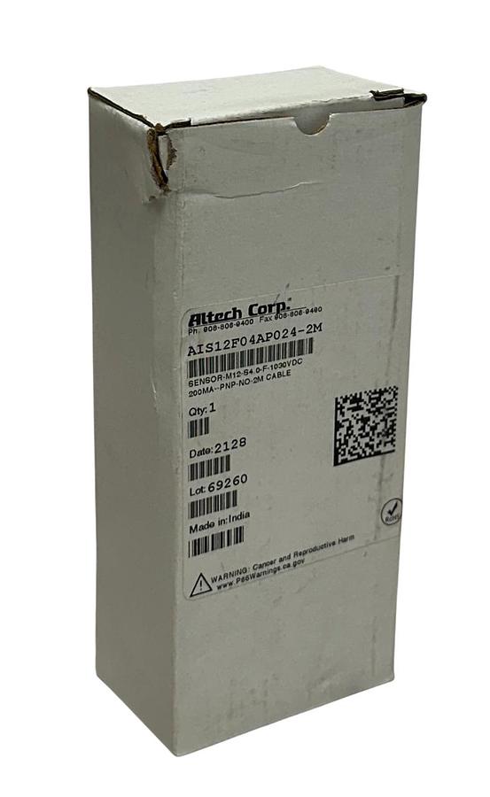 Used ALTECH CORP AIS12F04AP024-2M / AIS12F04AP0242M PROXIMITY SENSOR M12 30V 2M NSMP