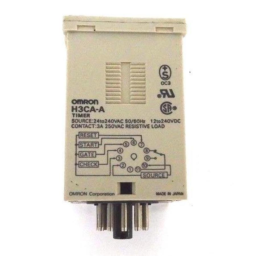 Used OMRON H3CA-A DIGITAL DISPLAY TIMER MODULE 24-240VAC, 50/60HZ, H3CA