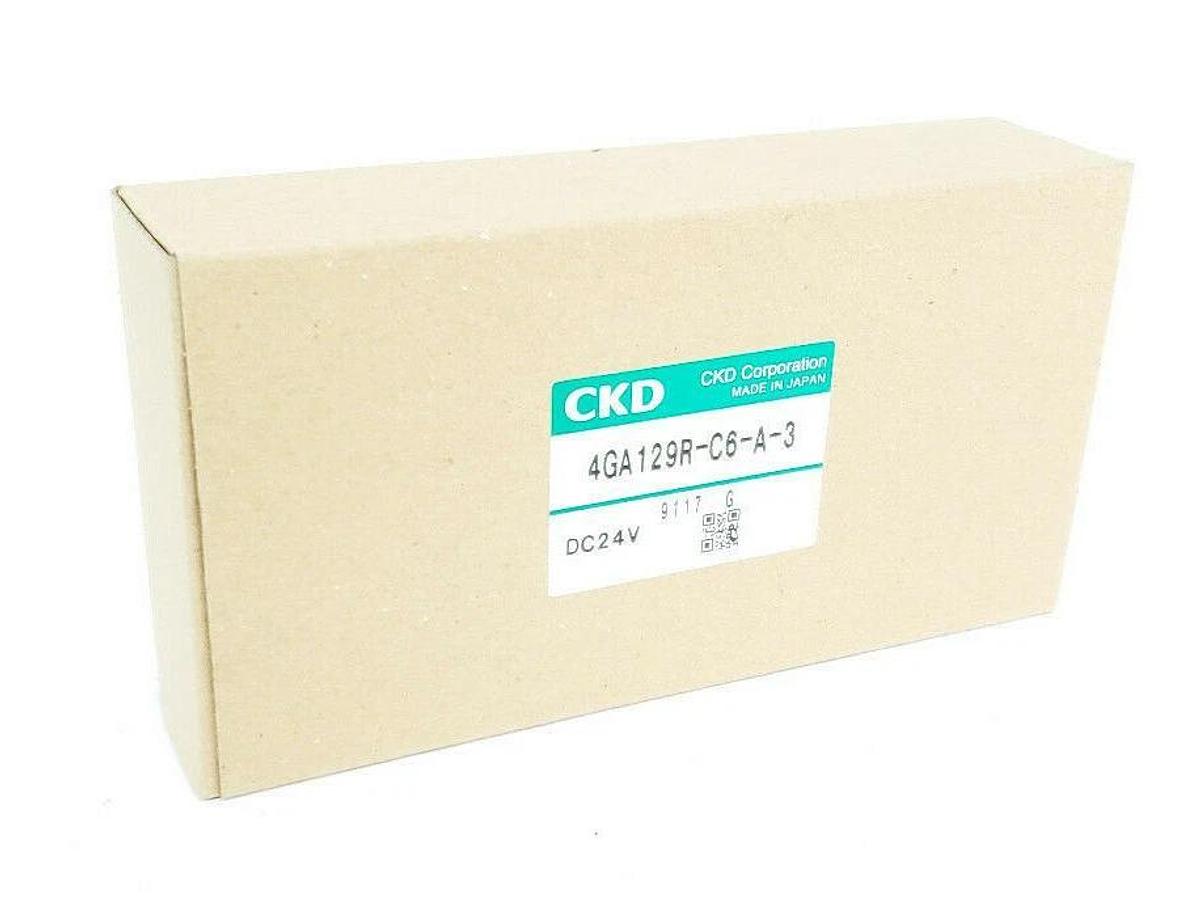 Used NIB CKD 4GA129R-C6-A-3 SOLENOID VALVE, 4G SERIES, 24VDC, 4GA129RC6A3