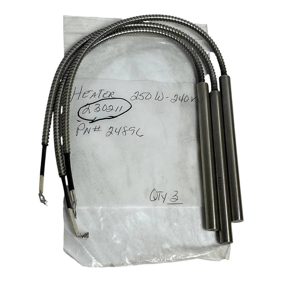Big Chief 230211 Cartridge Heaters (LOT OF 3) - 250W 240V