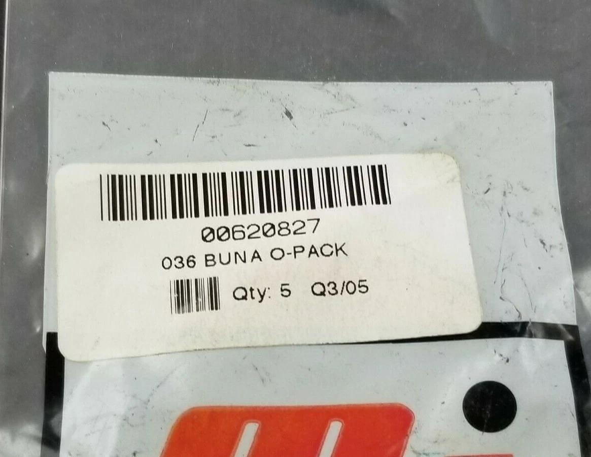 Used NEW BAG OF 5 MOTION INDUSTRIES 036 BUNA O-RINGS 2-3/8" ID 2-1/2" OD 1/16" W