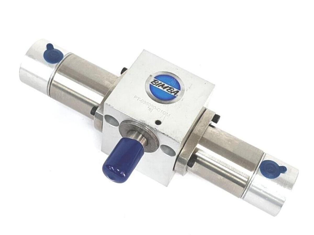 Used NEW BIMBA PT-098090-C1GM PNEU-TURN PNEUMATIC ROTARY ACTUATOR