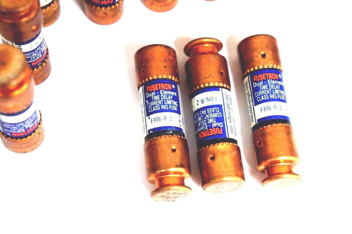 Used LOT OF 20 COOPER BUSSMANN FRN-R-2 FUSETRON FUSES FRNR2 CLASS RK5
