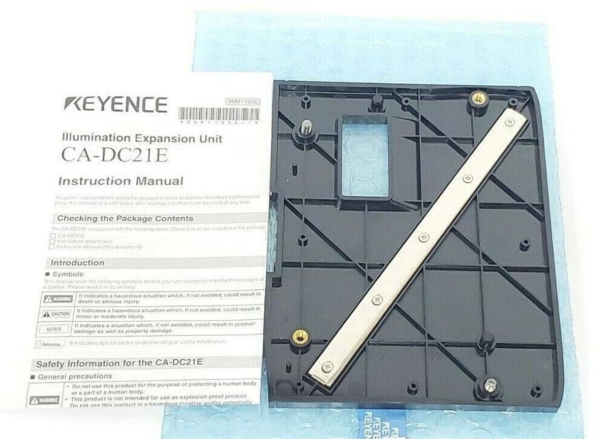 Used NEW KEYENCE CA-DC21E ILLUMINATION EXPANSION UNIT 12-24VDC 3-6.5A CADC21E