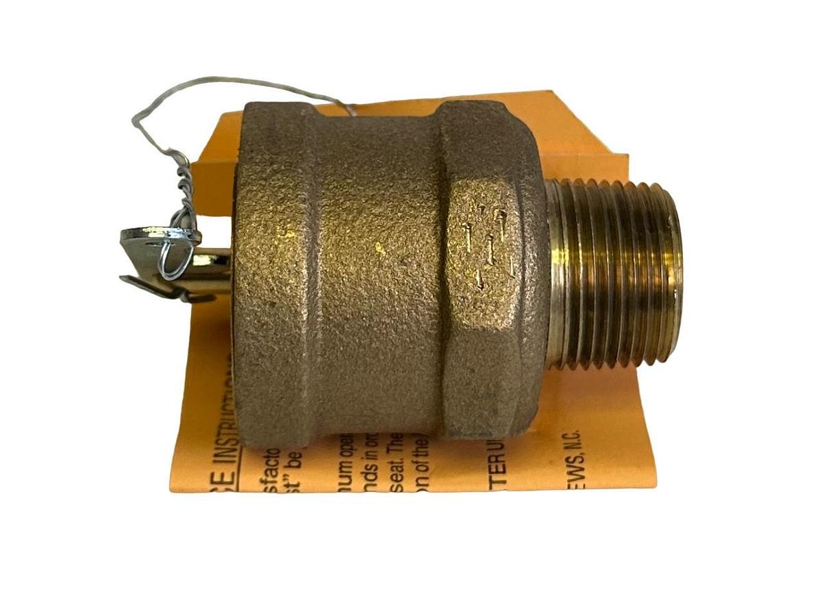 NEW APOLLO VALVES RVS13T-15 / RVS13T15 POP SAFETY RELIEF VALVE 3/4'' 15PSI