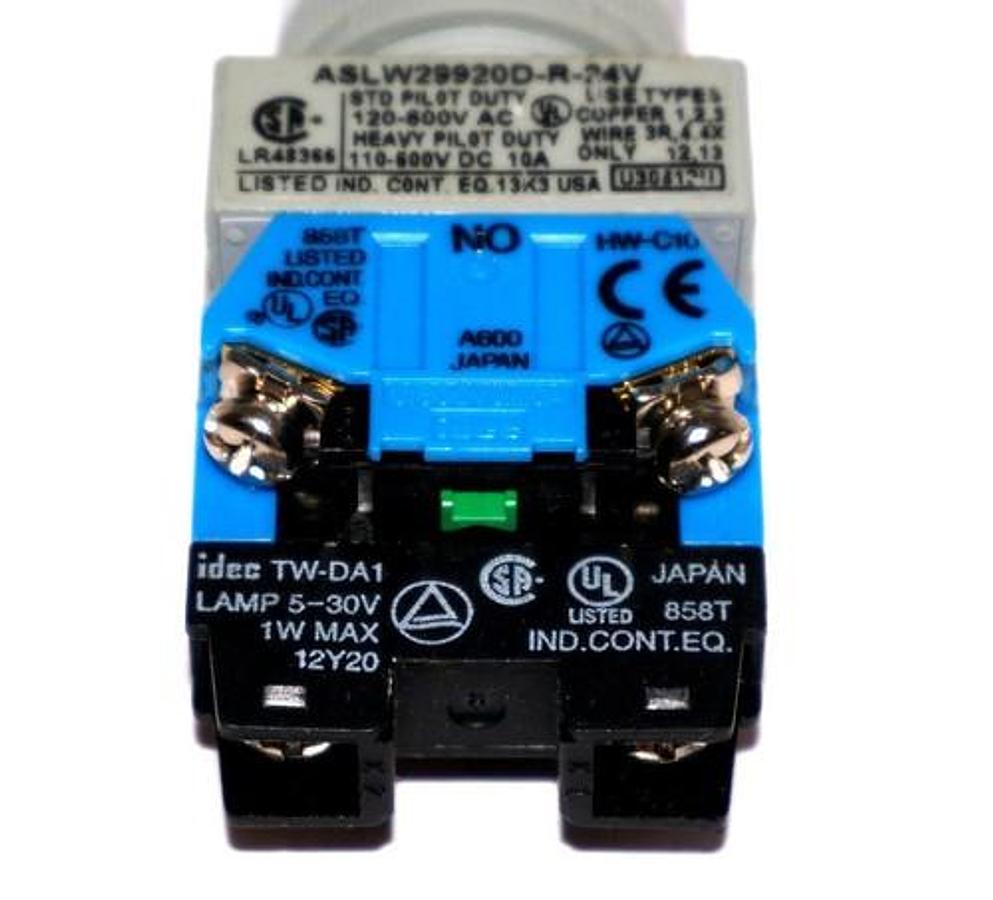 Used IDEC ASLW29920D-R-24V RED SELECTOR SWITCH ASLW29920DR24V