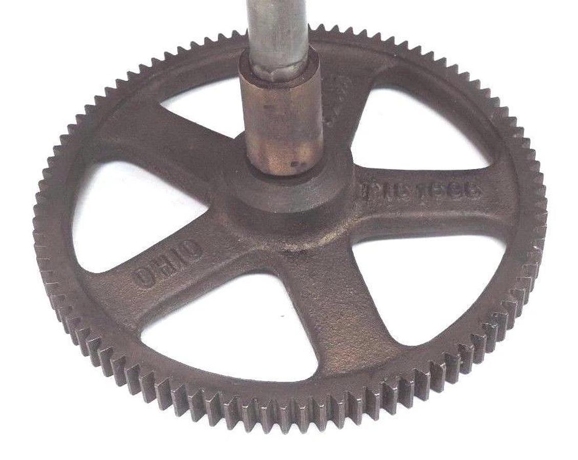 Used OHIO GEAR TIS-1696 SPUR GEAR 96 TEETH, 6.125" O.D. 5/8" BORE WITH ROLLER TIS1696