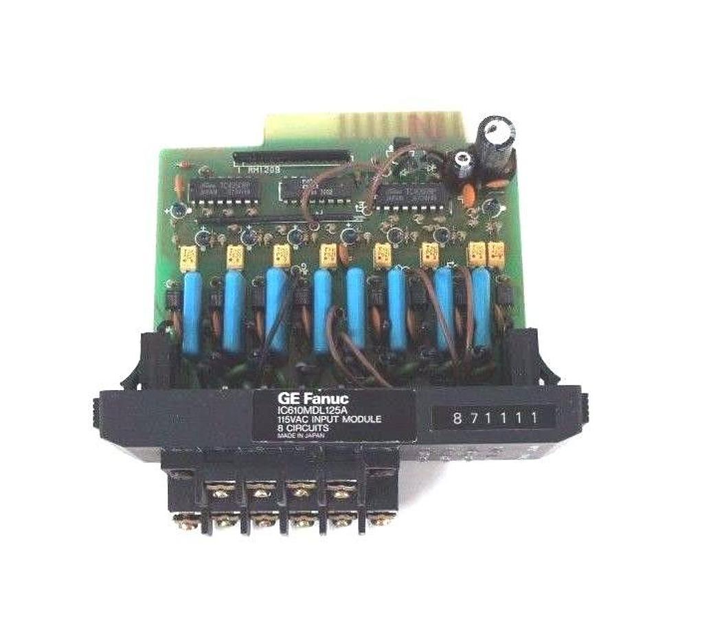 Used GE FANUC IC610MDL125A 115VAC INPUT MODULE 8 CIRCUITS