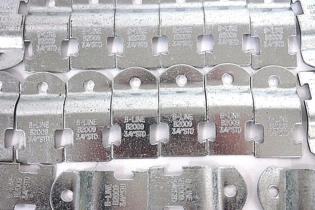 Used NEW B-LINE B2009 3/4" STD PIPE/CONDUIT CLAMP RIGID - PACK OF 10 PAIR