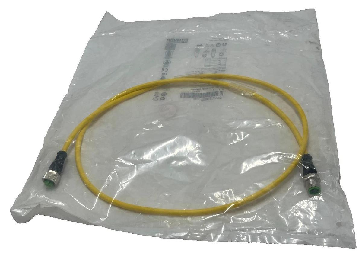 Used Murr Elektronik 7000-40021-0240100 Connection Cable M12 Male to Female 4-Pole 1m