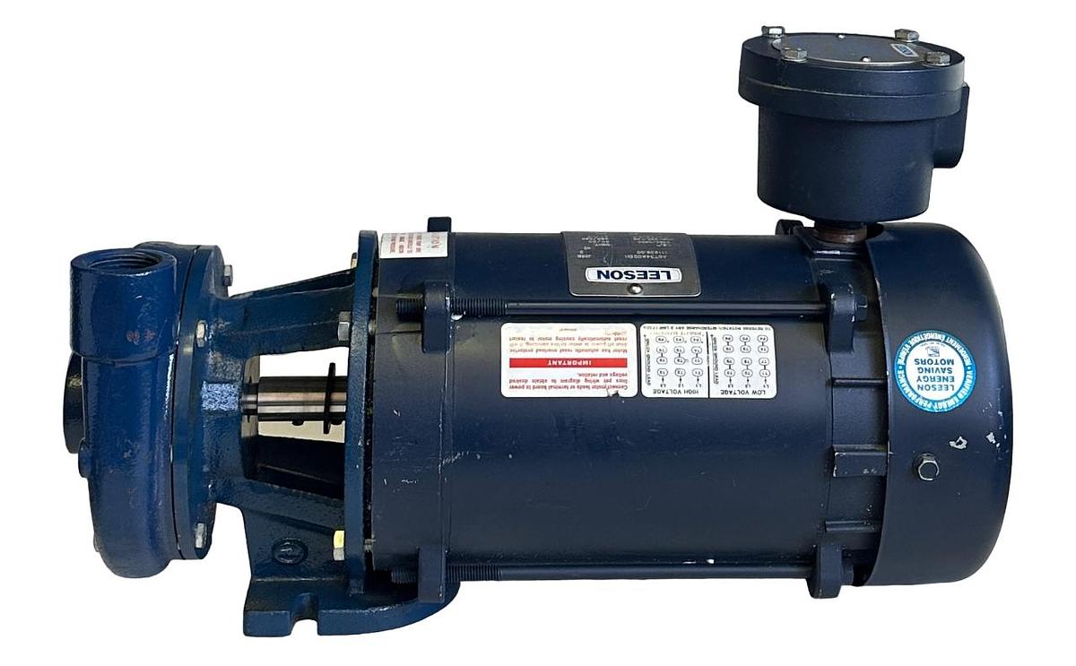Used NEW LEESON A6T34XC25H / 111939.00 EXPLOSION PROOF MOTOR & PUMP ASSEMBLY 1.5/1HP