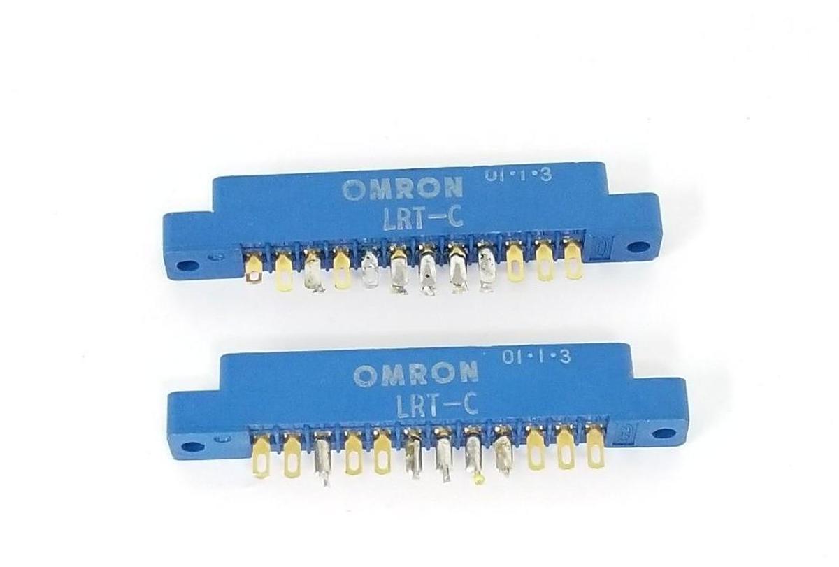 Used LOT OF 2 OMRON LRT-C TERMINAL CONNECTORS 01-1-3