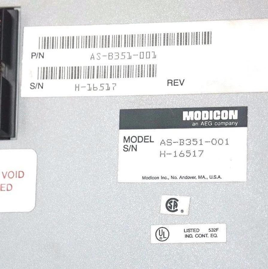 Used AEG MODICON AS-B351-001, 115VAC INPUT MODULE ASB351001 - LOT OF 2