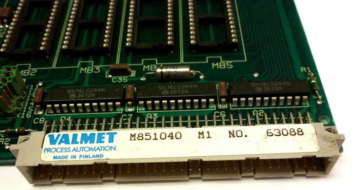 Used VALMET AUTOMATION M851040 M1 MEMU MODULE M851040M1