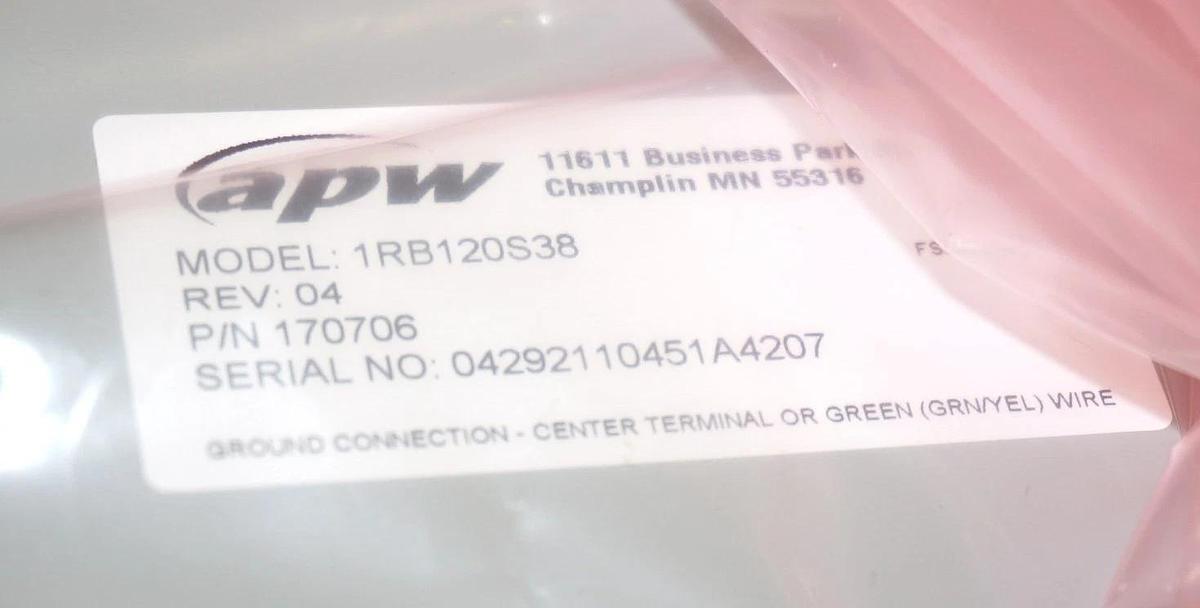 ALLEN BRADLEY 2300-SPH03A /A 12'' FAN APW MCLEAN MODEL 1RB120S38 P/N 170706 NSMP