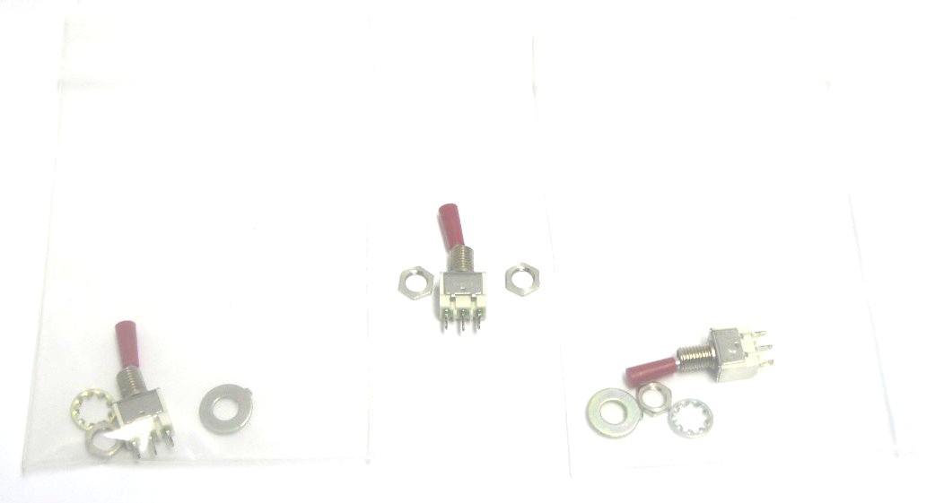 Used LOT OF 3 NEW NKK E-2015 TOGGLE SWITCHES, 3 A, 125 VAC, E2015