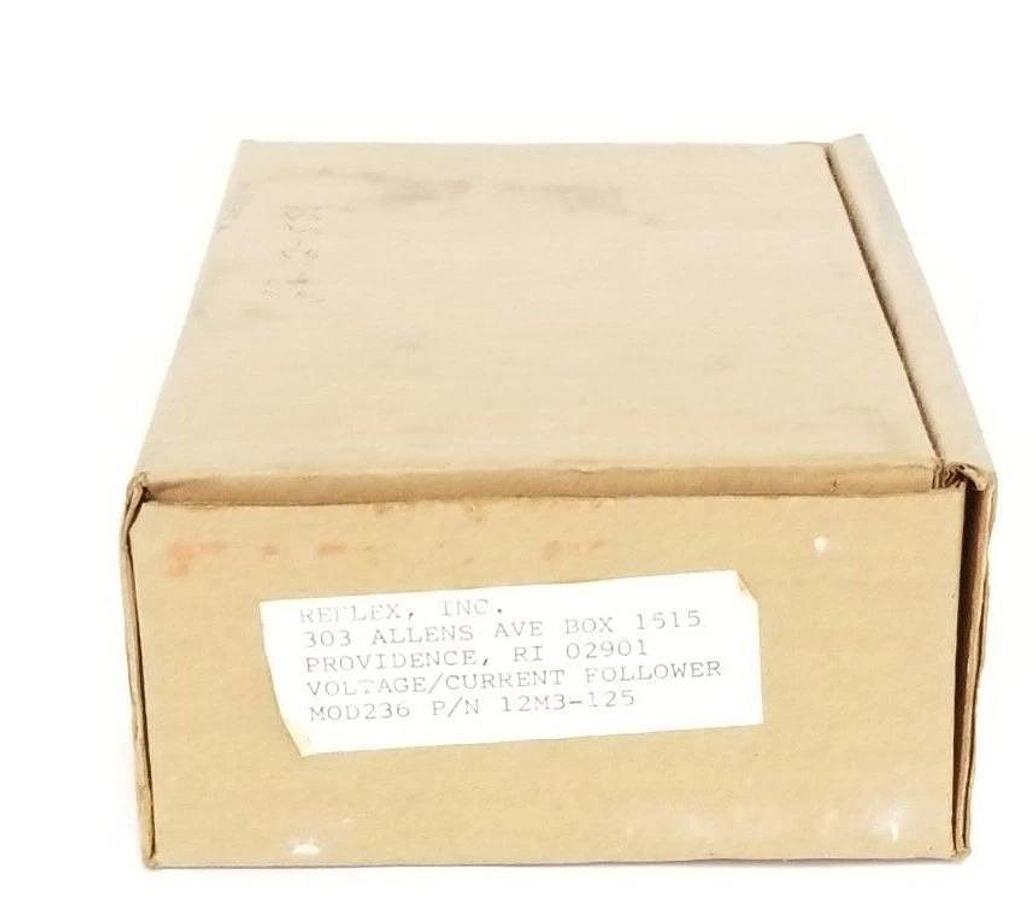 Used NIB REFLEX INC. 12M03-00125 VOLTAGE/CURRENT FOLLOWER BOARD MOD236 12M3-125