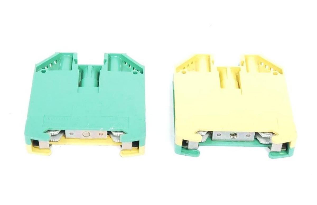 Used LOT OF 2 WEIDMULLER 1010400000 TERMINAL BLOCKS WPE-16 220VAC