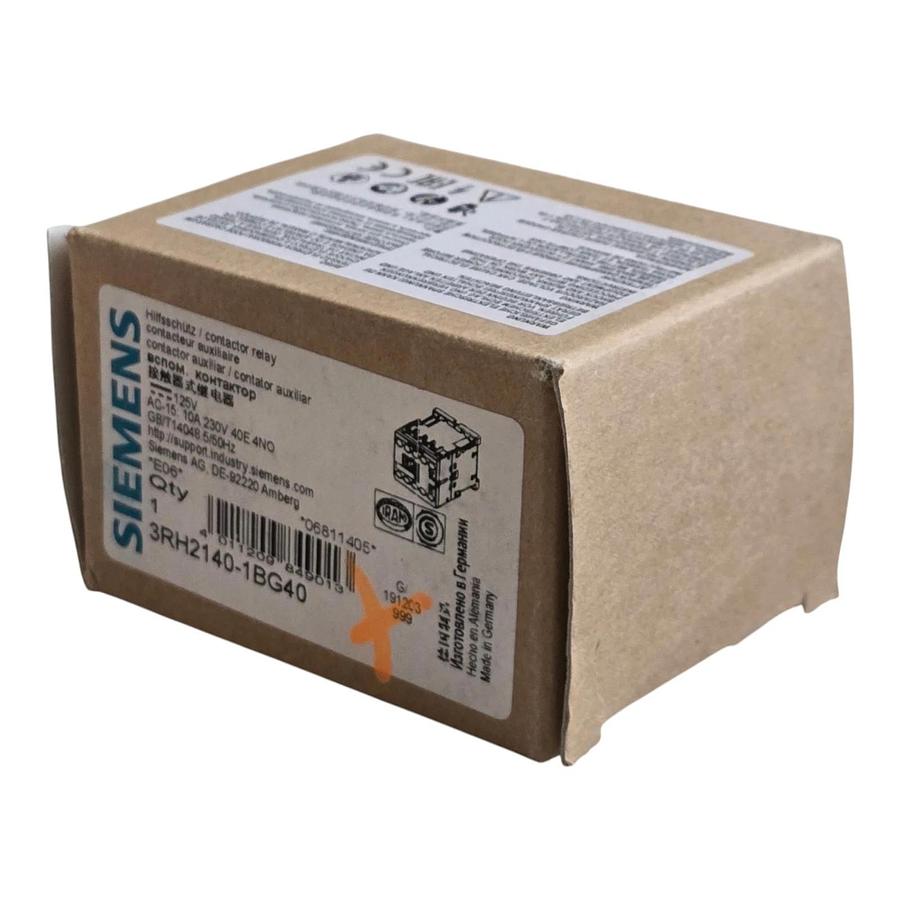 Siemens 3RH2140-1BG40 SIRIUS Contactor Relay 4 NO 125V DC Coil Size S00 NSMP 662643906844