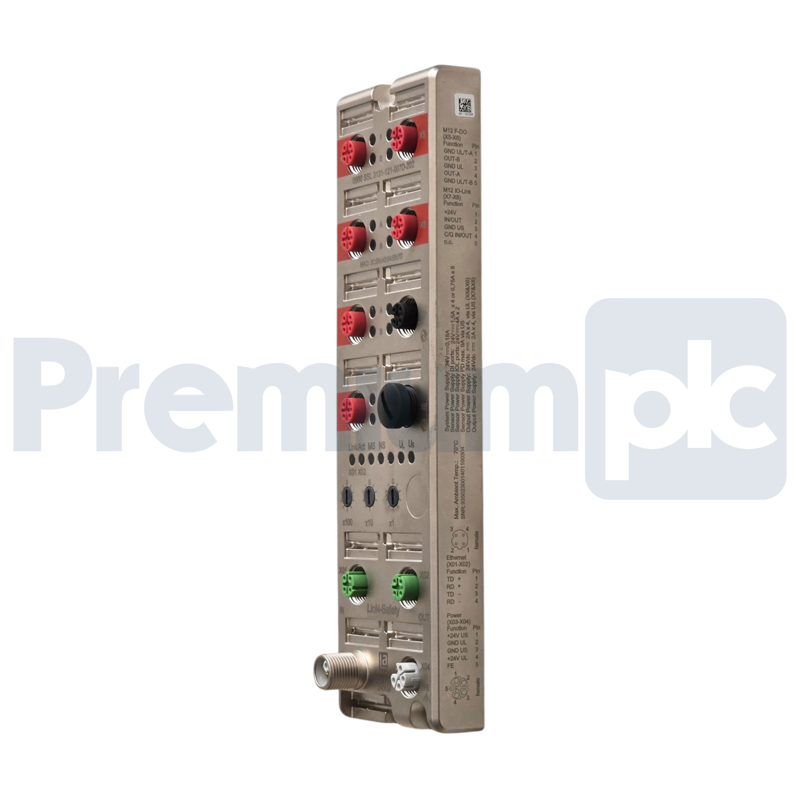 Used Lumberg 0980 SSL 3131-121-007D-202 EtherNet/IP | CIP Safety I/O Module 935023001