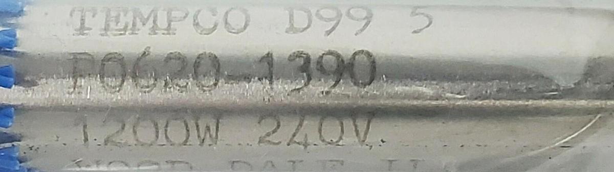 Used NEW BRUNSWICK SCIENTIFIC CO. P0620-1390 CARTRIDGE HEATER TEMPCO D99 5, 1200W