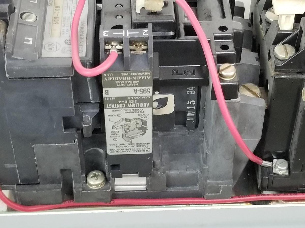 Used ALLEN BRADLEY 509-CAB MAGNETIC MOTOR CONTROLLER 509-COB, 200-208V, 60HZ, CC249